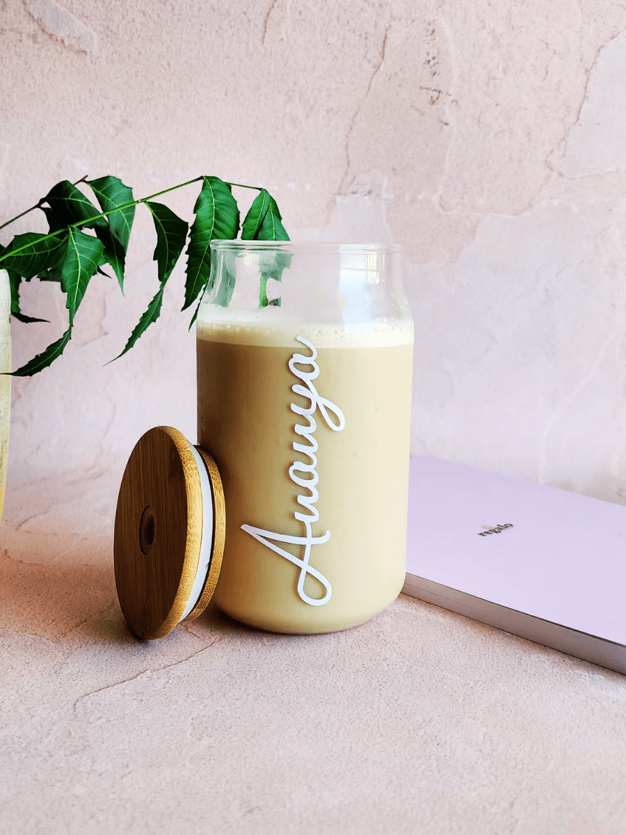 Personalised Glass Can Tumbler