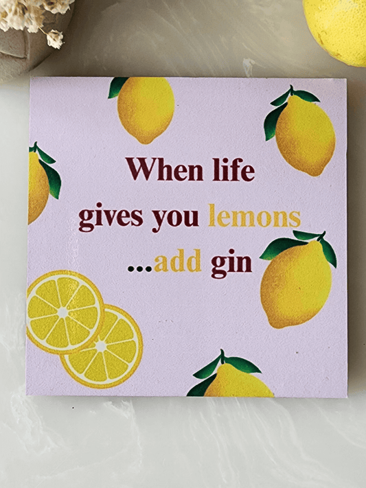 When life gives you lemons..add gin !