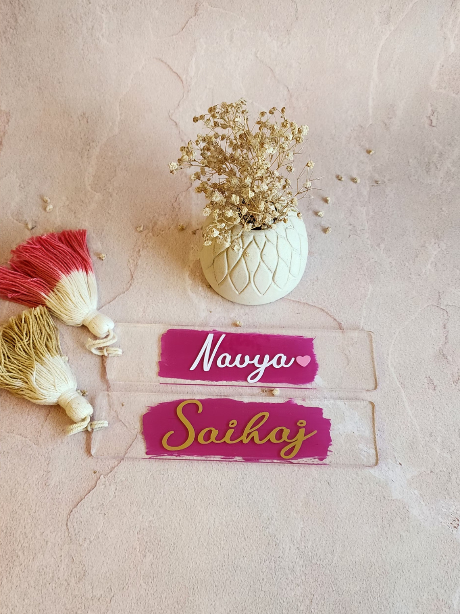Personalised Name Bookmark