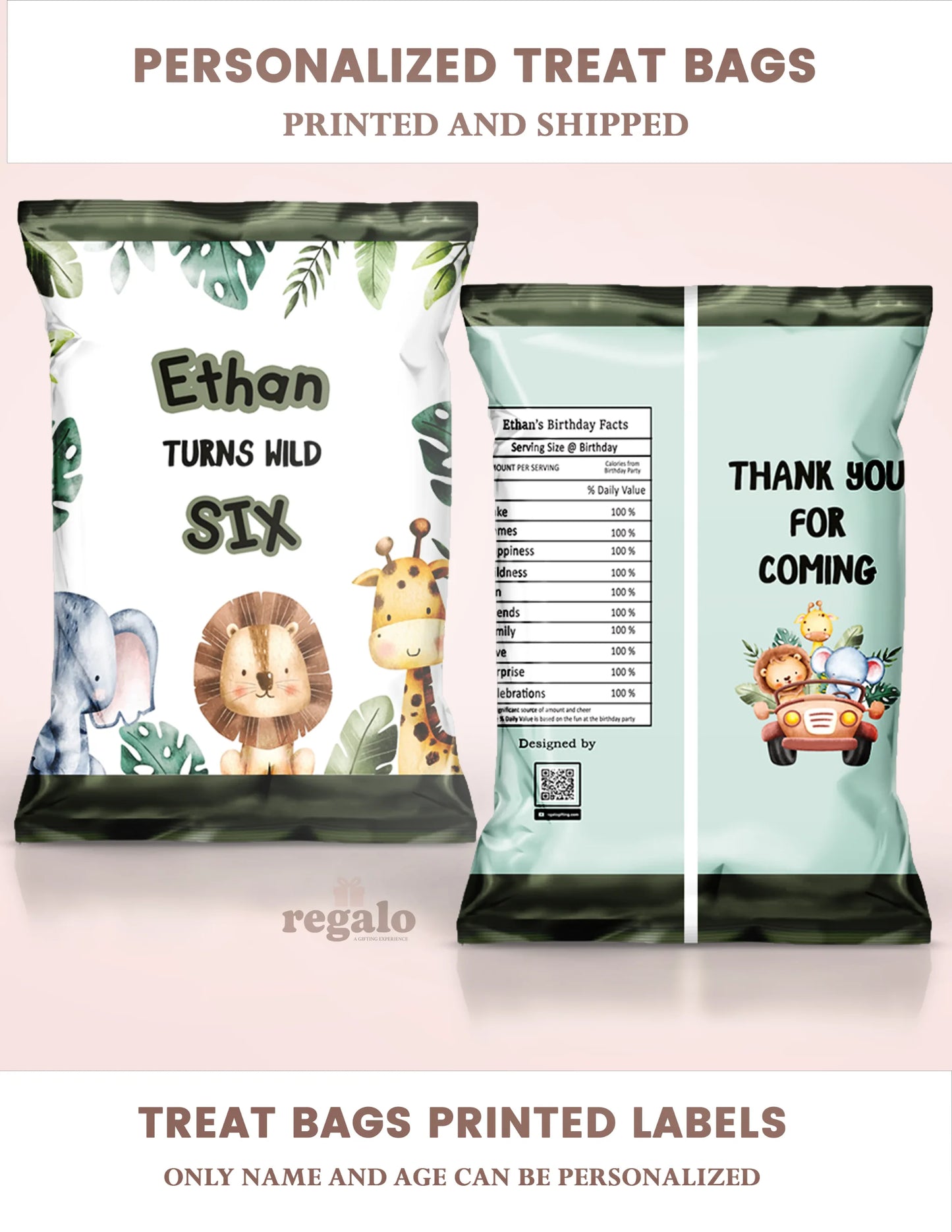 Jungle theme Chip Bag