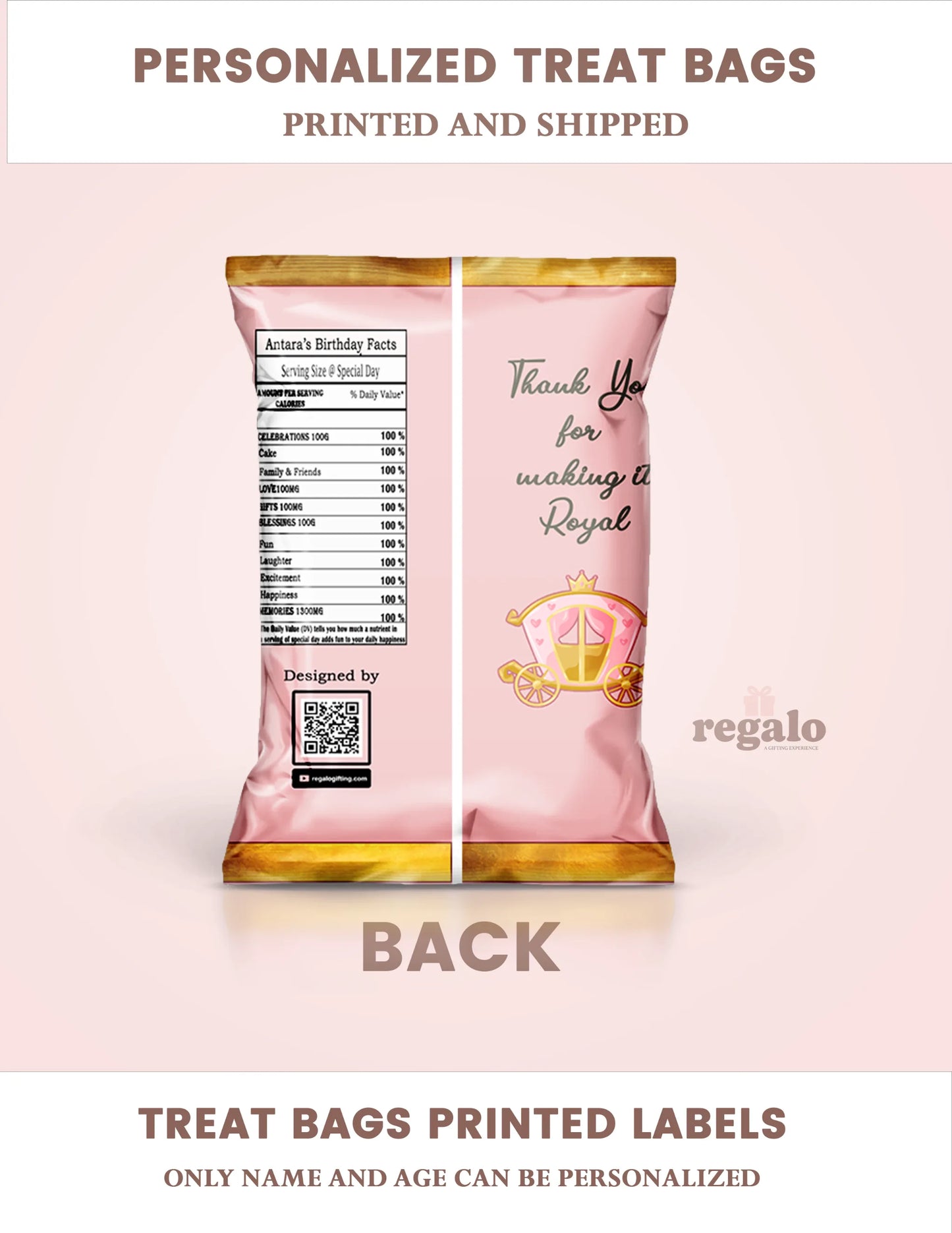 Princess theme Chip Bag